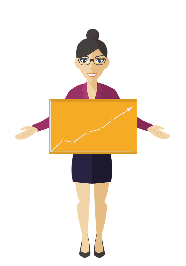 business woman, chart, woman-1467852.jpg